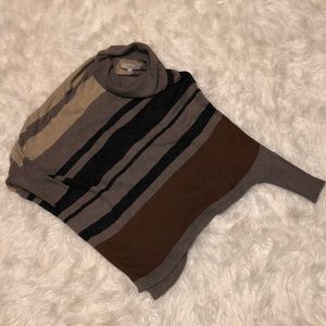 Loft turtle neck poncho sweater